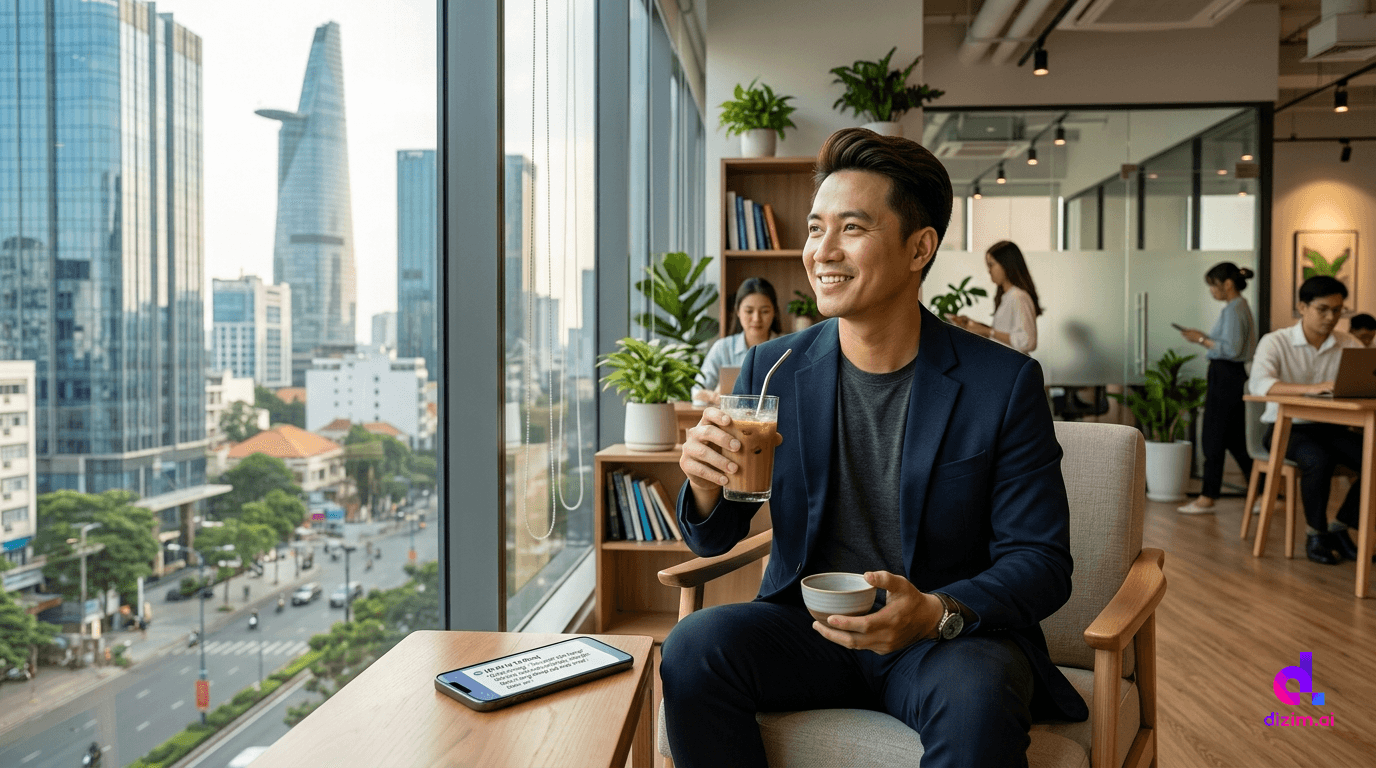 Nhân viên về, khách mới nhắn: ai trả lời thay bạn lúc 22h47?